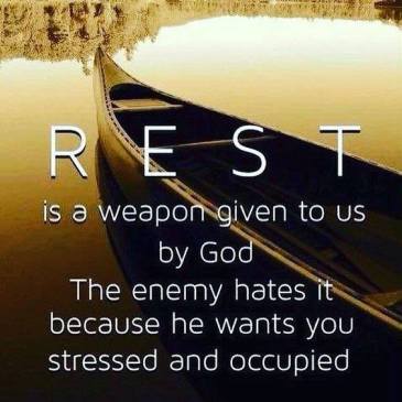 rest is a weapon
